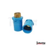 PVC ข้อต่อเกลียวนอก ข้องอเกลียวนอก สามทางเกลียวนอก ทองเหลือง หนา13.5 ขนาด 1/2" (4หุน) - Image 2